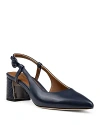 Donald Pliner Song Slingback Pointed Toe Pump In Navy