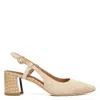 Donald Pliner Song Slingback Pointed Toe Pump In Sand Suede