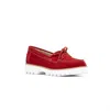 Donald Pliner Women Suede Leather Loafer In Tomato Red In Red