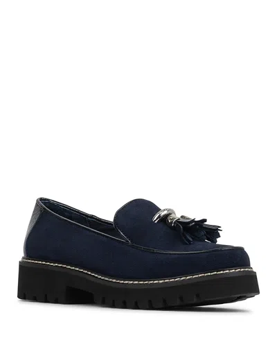 Donald Pliner Women's Suede Tassel Loafers In Blue
