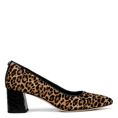 Donald Pliner Women Suzette Black Natural Leopard Dress