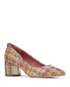 Donald Pliner Suzette Block Heel Pointed Toe Pump In Multi