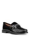 Donald Pliner Moc Toe Bit Loafer In Black