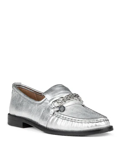 Donald Pliner Women's Tailored Loafer Flats In Silver