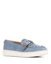 Donald Pliner Platform Wedge Loafer In Blue