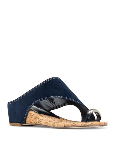 DONALD PLINER WOMEN'S TOE RING WEDGE SANDALS