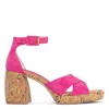 Donald Pliner Block Heel Sandal In Magenta