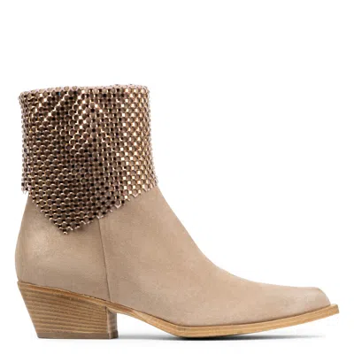 Donald Pliner Women Ulysses Taupe Bootie In Brown