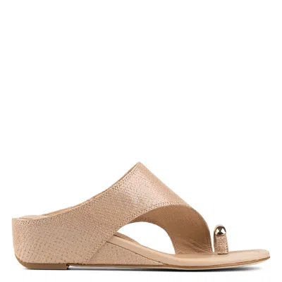 Donald Pliner Women Vesna Sand Iridescent Casual In Neutral