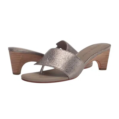 Donald Pliner Women's Vimm Heeled Sandal In Light Taupe Peebled Metallic In Brown