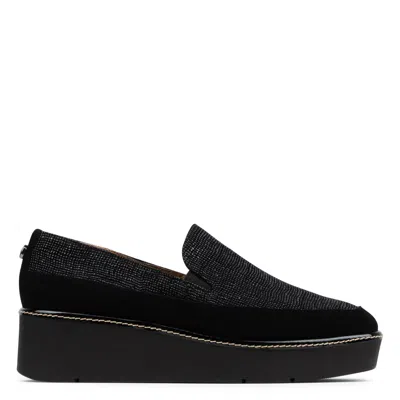Donald Pliner Women Wallis Black Embossed Casual