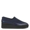 Donald Pliner Wedge Slip-on Loafer In Navy