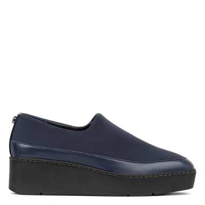 Donald Pliner Wedge Slip-on Loafer In Navy