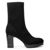 Donald Pliner Women Zari Black Suede Boot In Black Suede