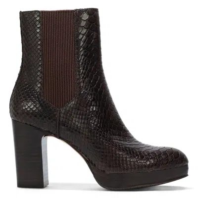 Donald Pliner Women Zelda Dark Brown Bootie