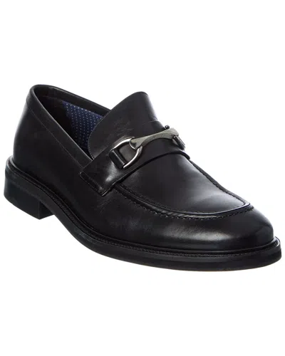Donald Pliner Yuri01 Leather Loafer In Black
