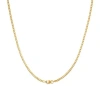 Donatello Gian 10k Yellow Gold Super Light-weight Curb Chain Necklace In Gold