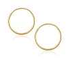 DONATELLO GIAN DONATELLO GIAN 14K GOLD ENDLESS HOOP EARRINGS