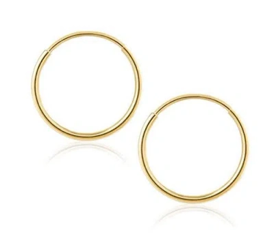 Donatello Gian 14k Gold Endless Hoop Earrings
