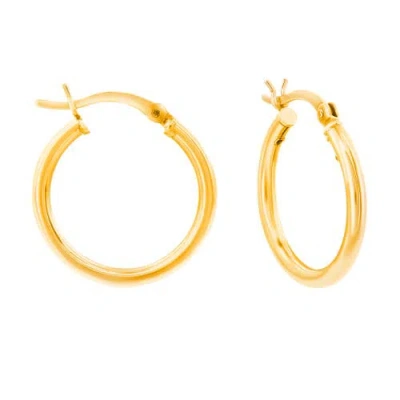 Donatello Gian 14k Gold Hollow 30mm Hoops