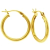 Donatello Gian 14k Gold Large Hoops In Gold