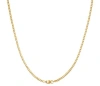 Donatello Gian 10k Yellow Gold Super Light-weight Curb Chain Necklace In Gold