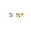 Donatello Gian 14k Solid Gold Square Tiny Studs In Gold