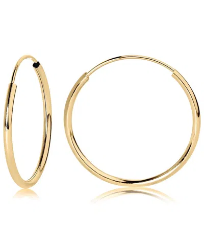 Donatello Gian 14k Yellow Gold Endless Hoop Earrings In Multi