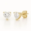 Donatello Gian 14k Yellow Gold Heart Earrings In Gold