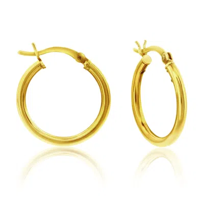 Donatello Gian 14k Yellow Gold Large Hoops