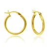 Donatello Gian 14k Yellow Gold Small 20mm Hoop Earrings