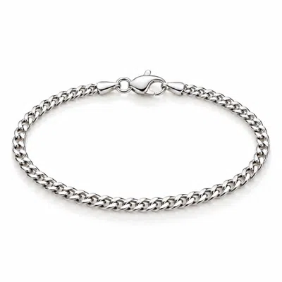 Donatello Gian 2mm Sterling Silver Curb Bracelet