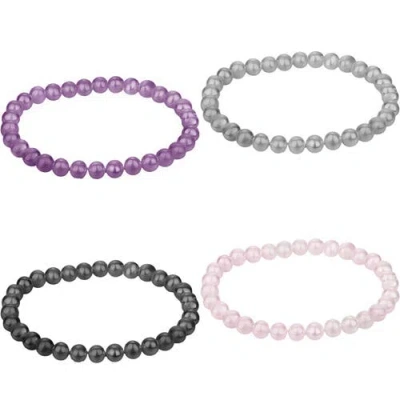 Donatello Gian 4 Pack Pearl Bracelets