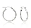 Donatello Gian 925 Sterling Silver 18mm Hoop Earrings