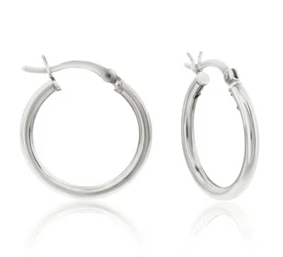 Donatello Gian 925 Sterling Silver 25mm Hoop Earrings