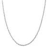Donatello Gian 925 Sterling Silver 2.5mm Rope Chain Necklace
