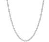 Donatello Gian 925 Sterling Silver 2mm Anchor Necklace