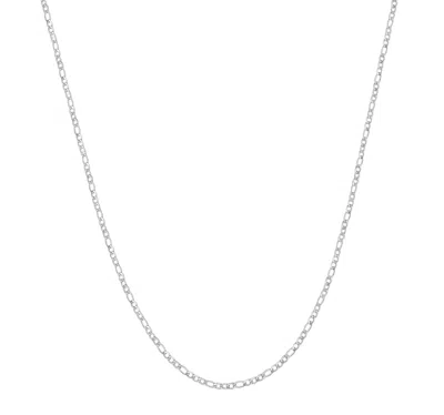 Donatello Gian 925 Sterling Silver 2mm Figaro Necklace In Multi