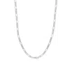 Donatello Gian 925 Sterling Silver 3.5mm Figaro Necklace