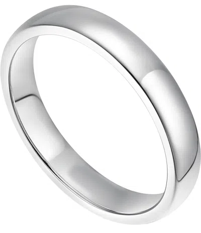 Donatello Gian 925 Sterling Silver 5mm Thick Wedding Band