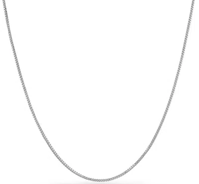 Donatello Gian 925 Sterling Silver Box Chain Necklace In Multi