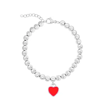 Donatello Gian Beaded Heart Bracelet
