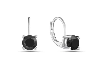 Donatello Gian Black Leverback Earrings