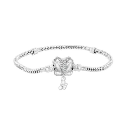 Donatello Gian Butterfly Charm Bracelet In Silver