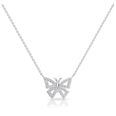 Donatello Gian Butterfly Crystal Pendant Necklace