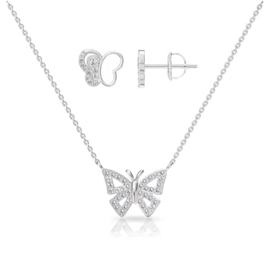 Donatello Gian Butterfly Necklace & Earrings Set