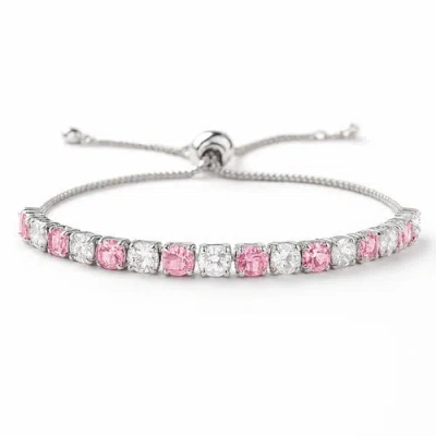 Donatello Gian Created Adjustable Tennis Bracelet In Pink