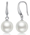 Donatello Gian Dangle Drop Pearl Earrings In Silver