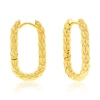 Donatello Gian Diamond Cut Hoop Earrings In Gold