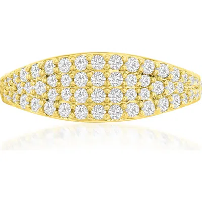 Donatello Gian Fancy Gold-tone Crystal Ring